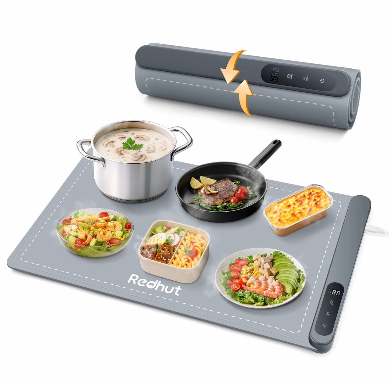 Redhut Faltbare Speisenwärmer-Matte