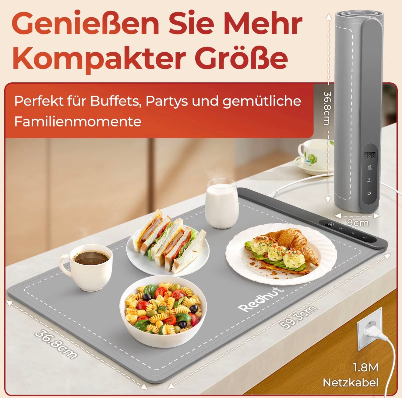 RedHut Rollbare Wärmematte